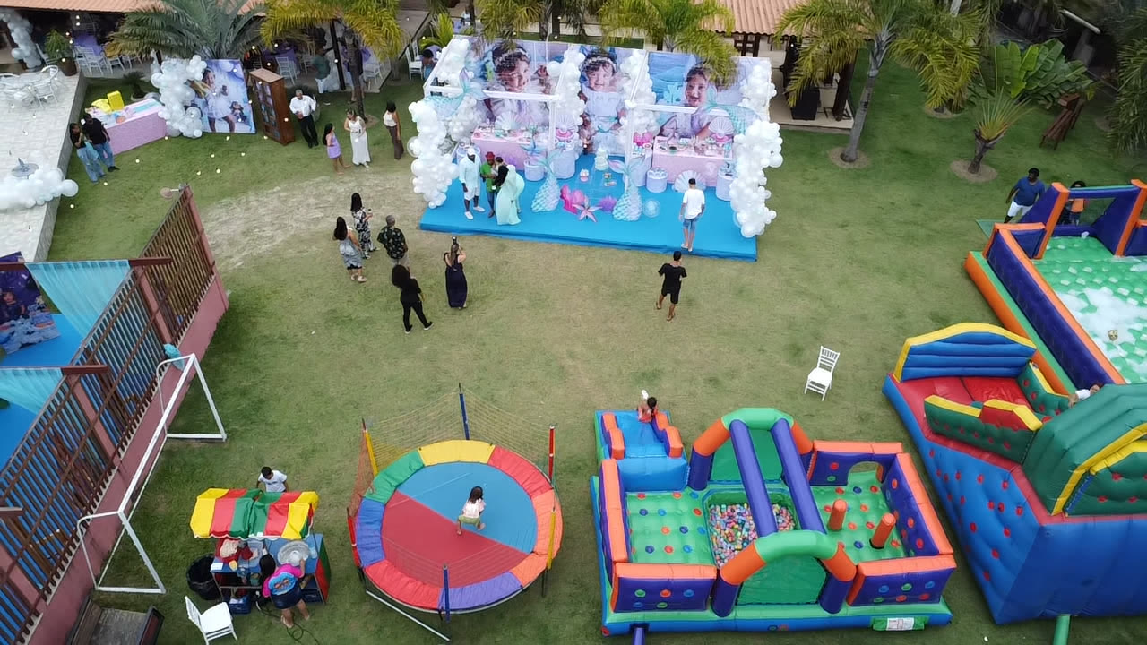 Aniversário no salão de festas